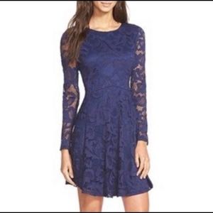 Everly Lace Short Dress Fit Flare Medium